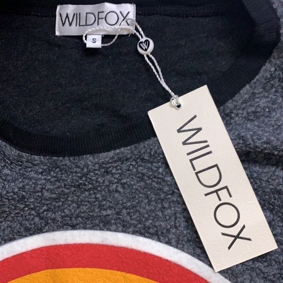 Wildfox Fleece over the rainbow dreams Come True Sweatshirt small New with tag - Picture 5 of 6